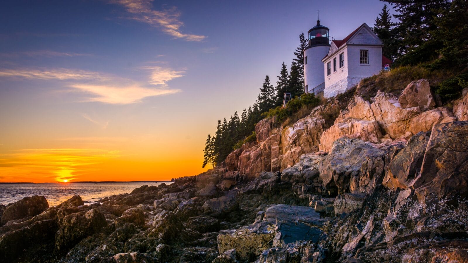 Bass Harbor Lighthouse in Acadia National Park, Maine.