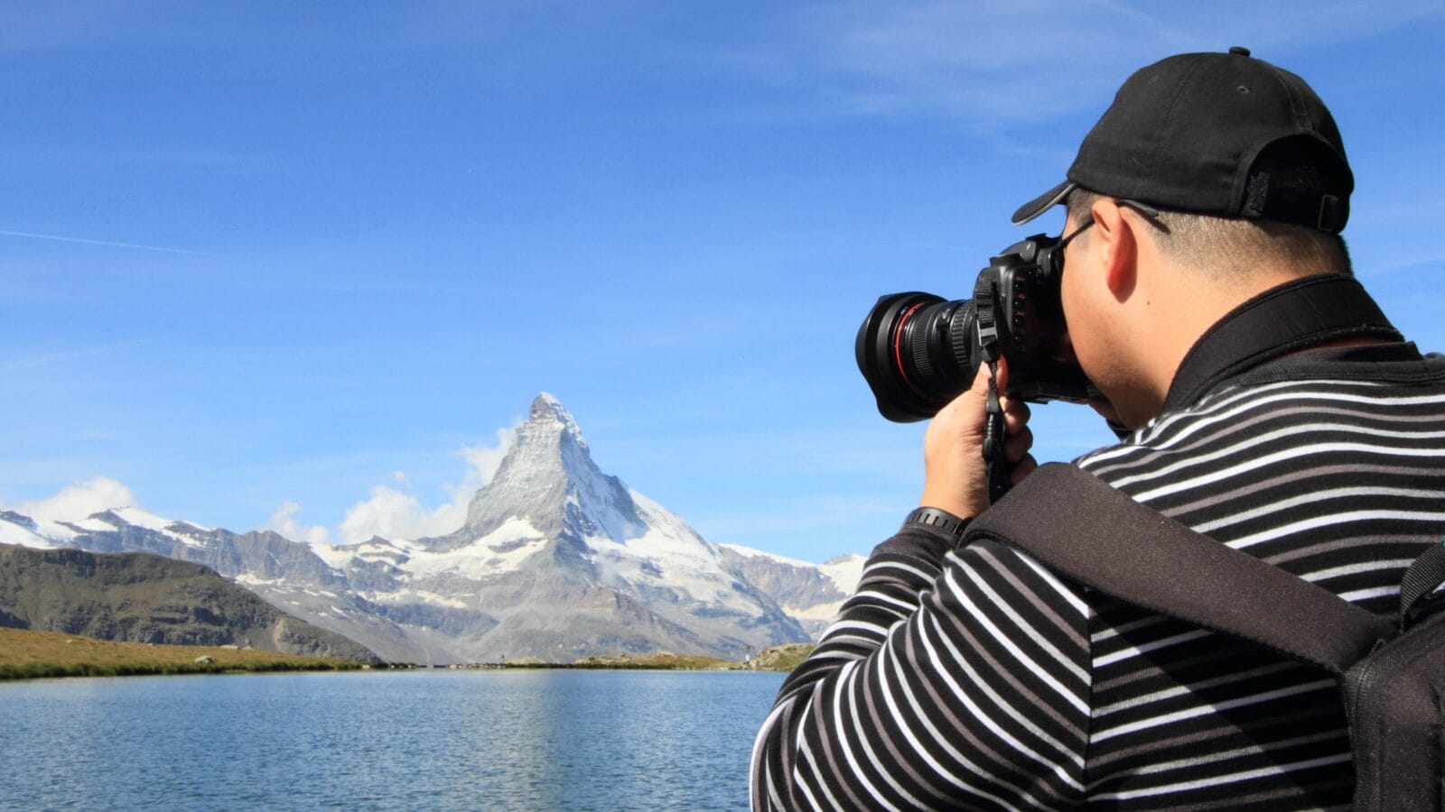 A person taking a picture.