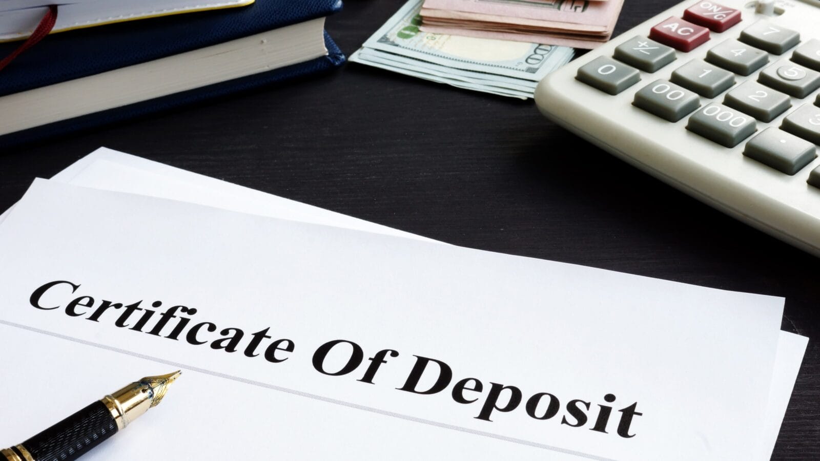 Paper that says Certificate Of Deposit