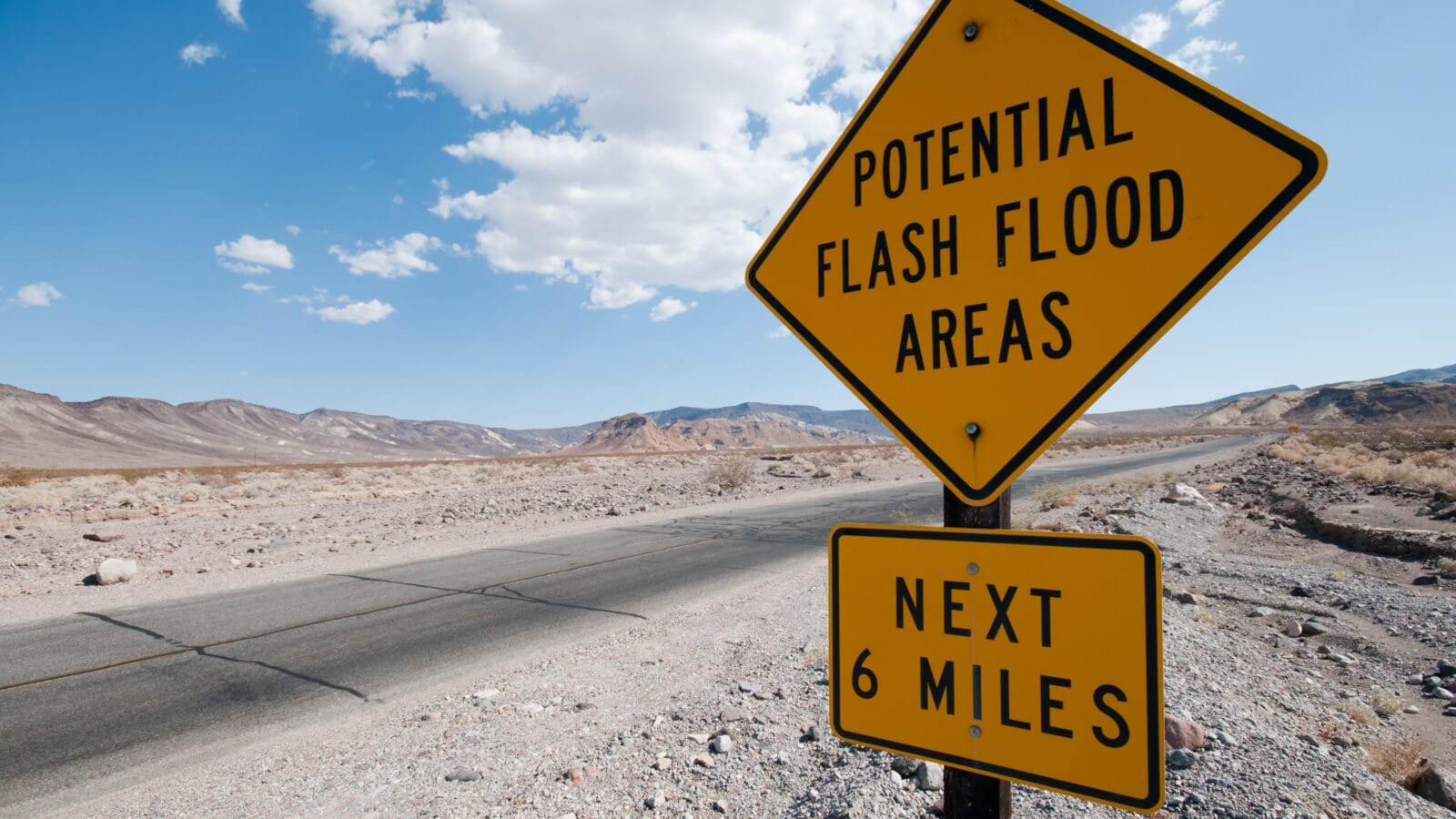 Warning sign at Death Valley.