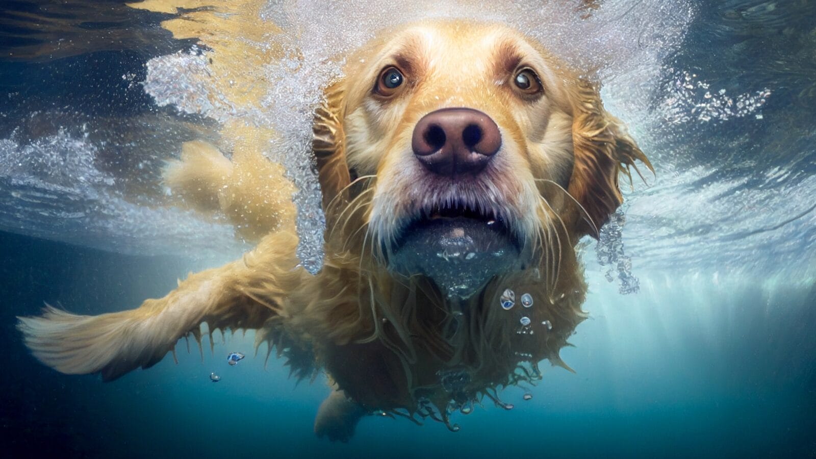 Golden Retriever underwater