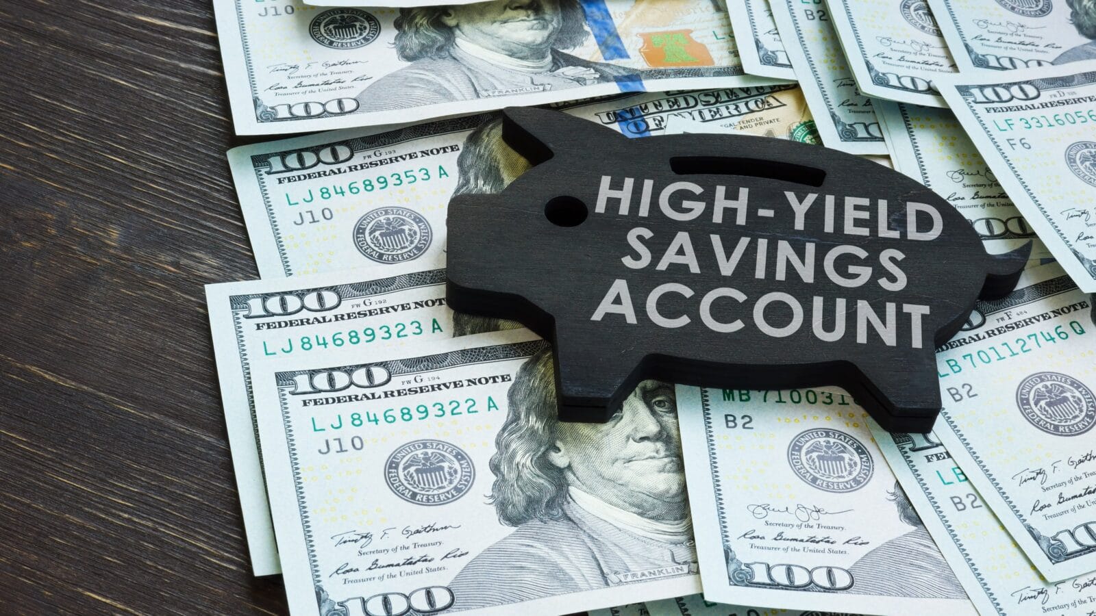 High Yield Savings Account Sign