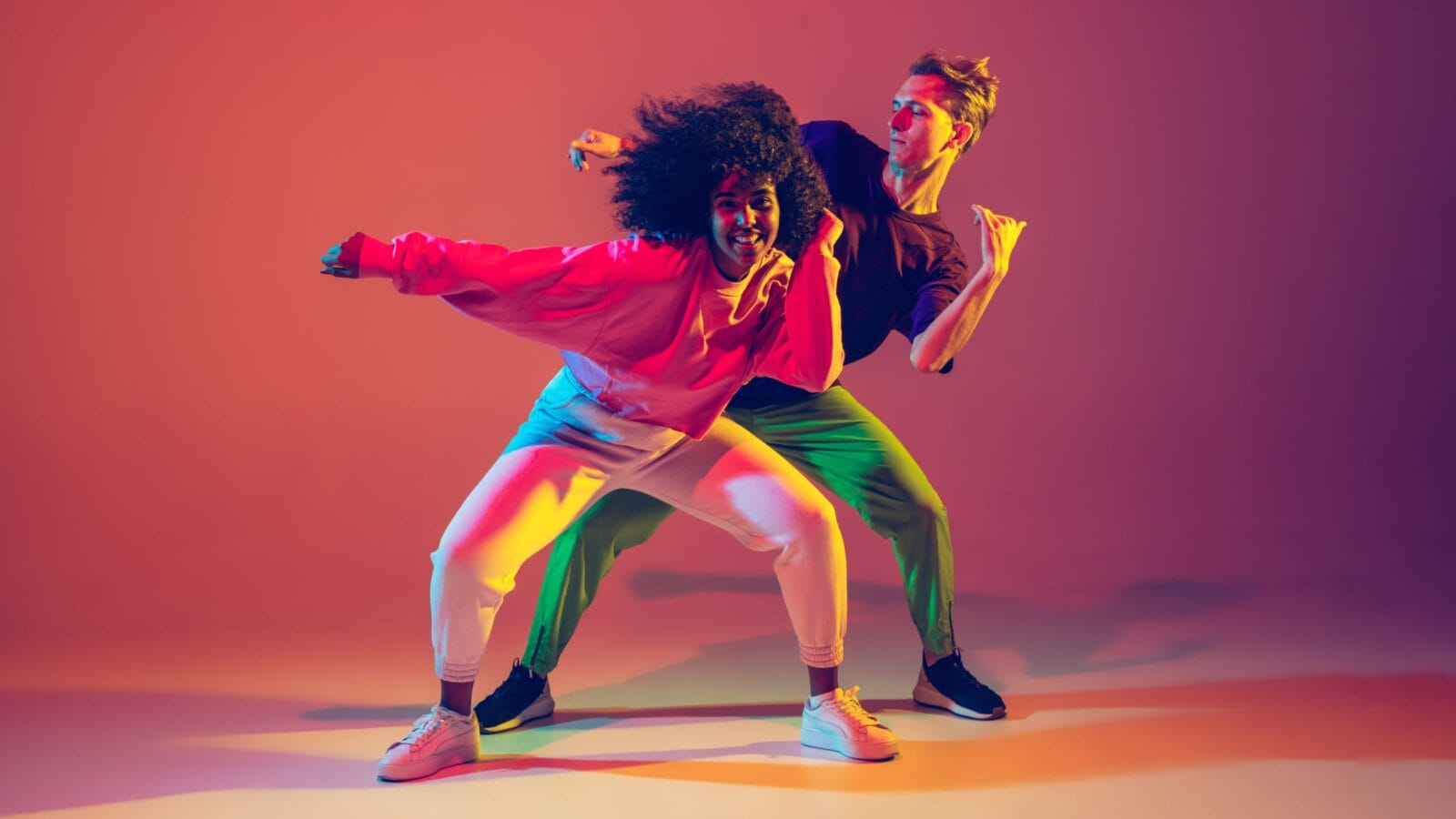Man & woman dancing