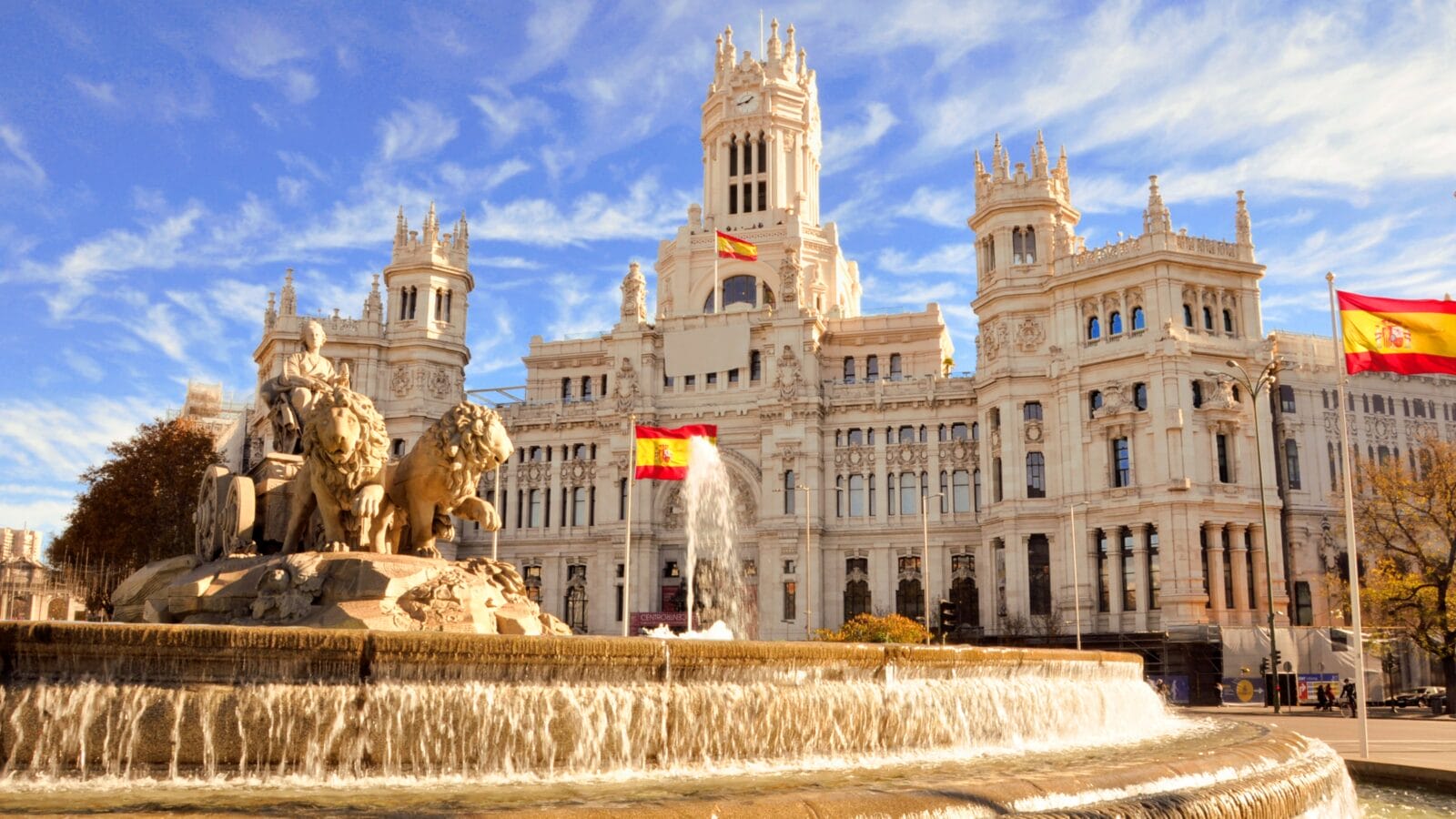 Cibeles Fountain in Madrid Spain
