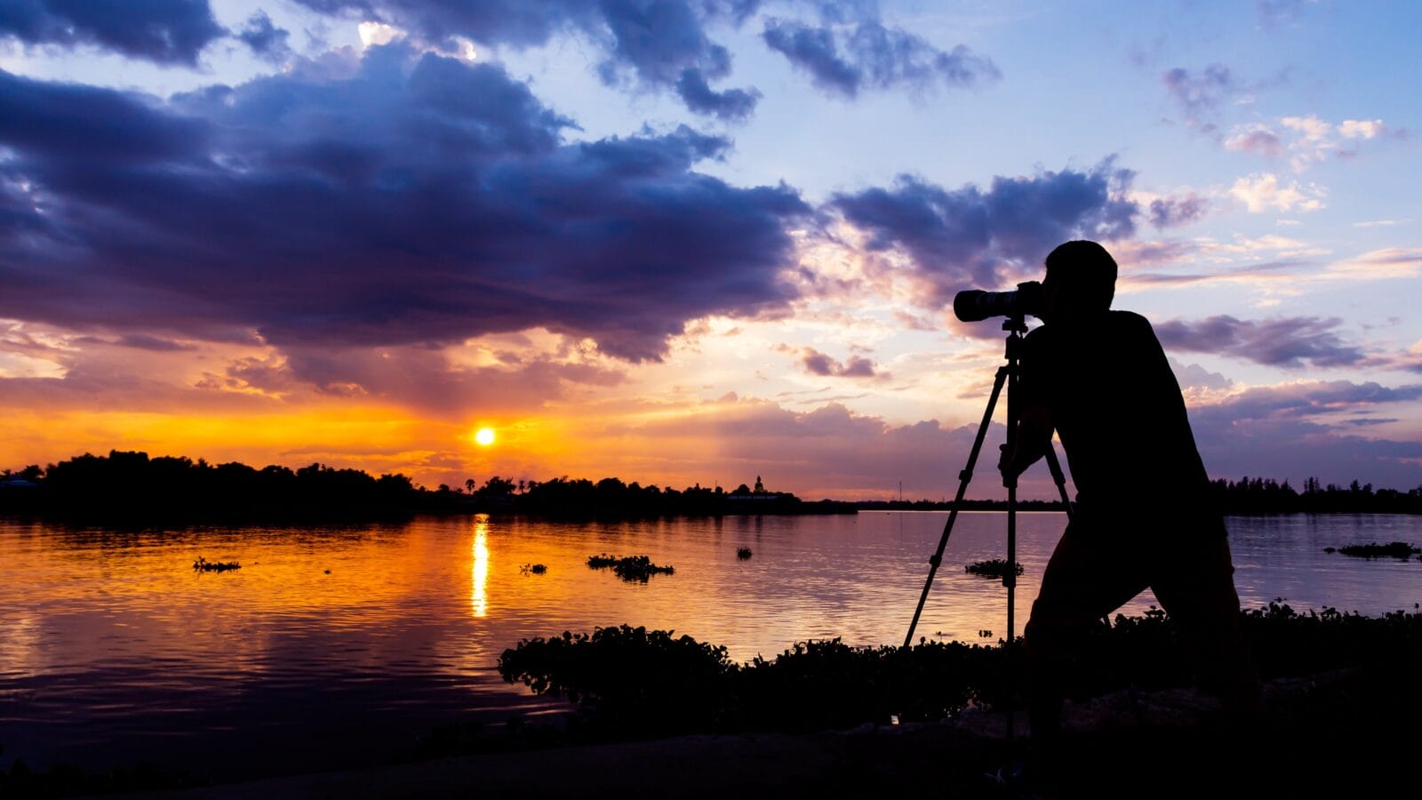 Photographer at Sunset