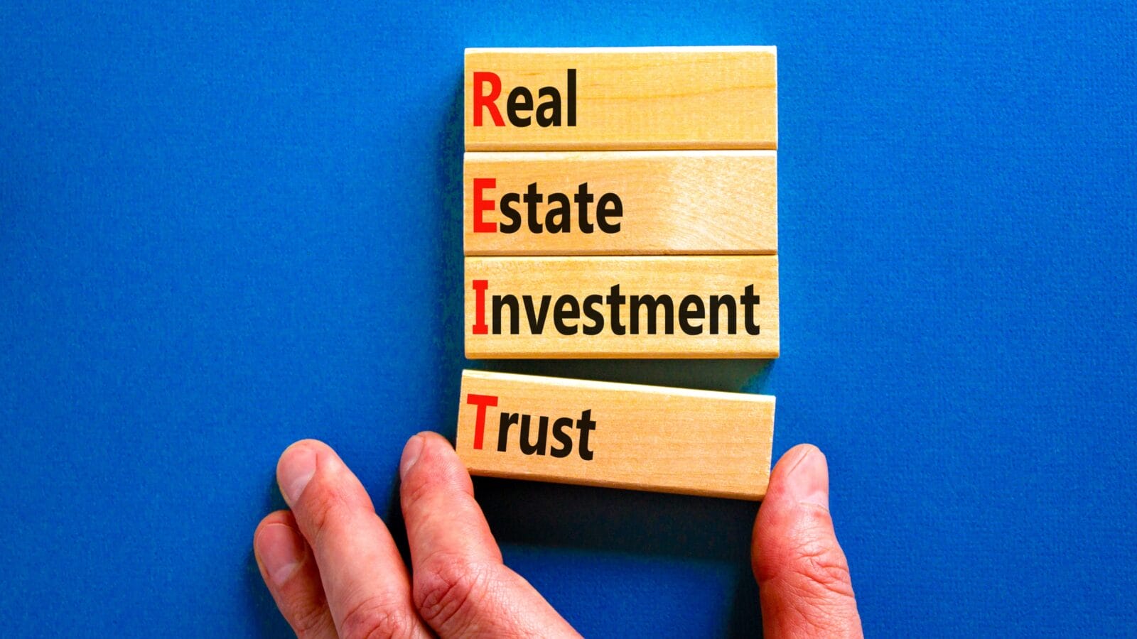 Blocks that say REIT