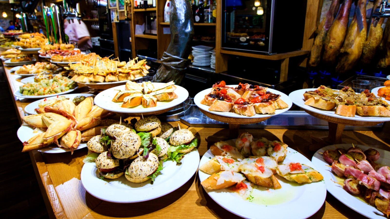 Tapas bar in San Sebastian, Spain