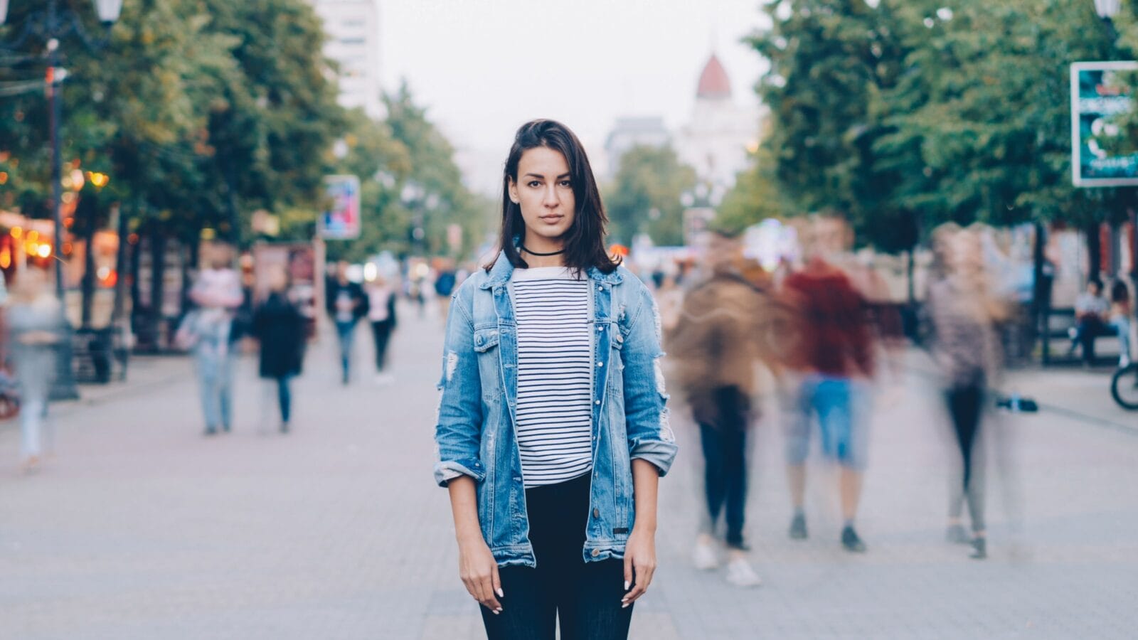 Woman posing for a picture.