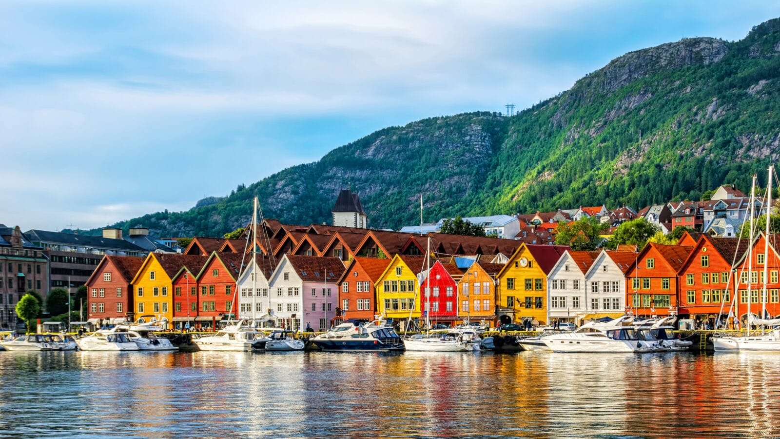 Bryggen-Hanseatic wharf in Bergen, Norway