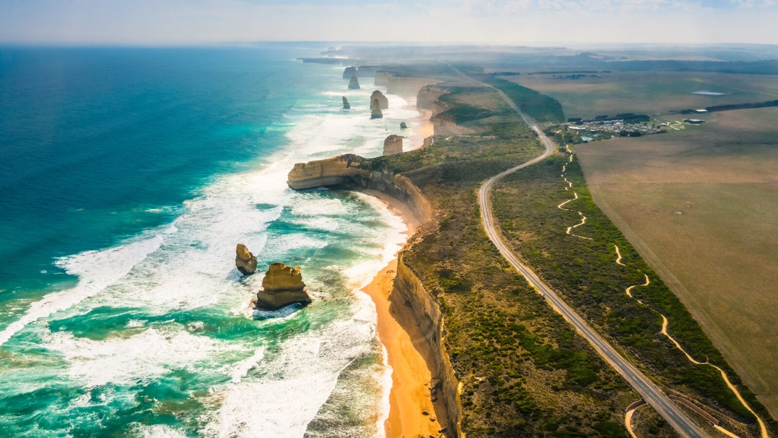 Twelve Apostles on the Great Ocean Road in Australia.