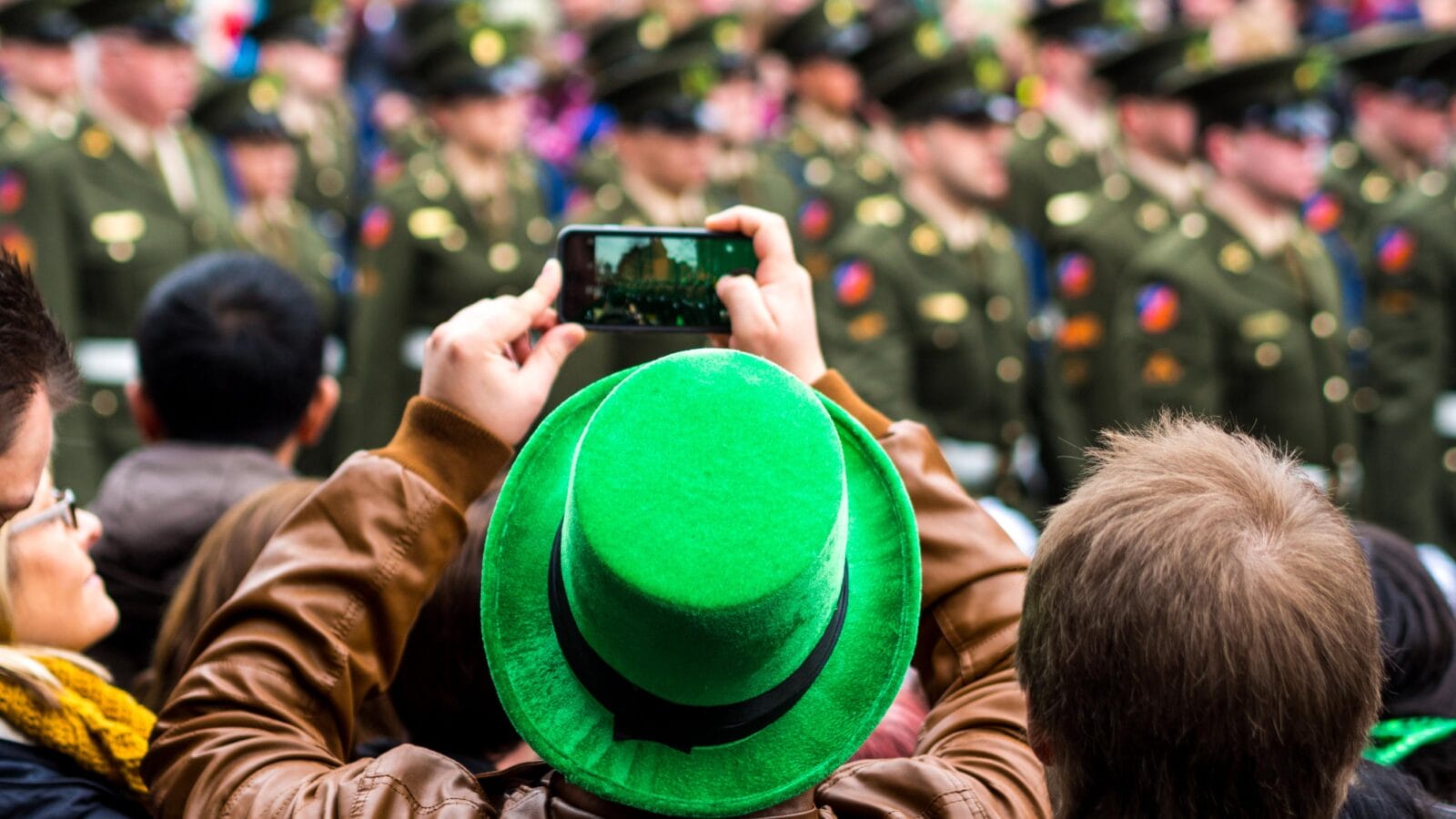 St. Patrick's day parade in Dublin, Ireland.