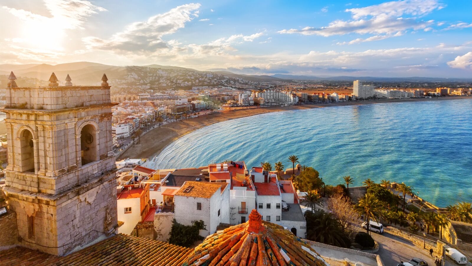 View from Pope Luna's Castle in Valencia, Spain