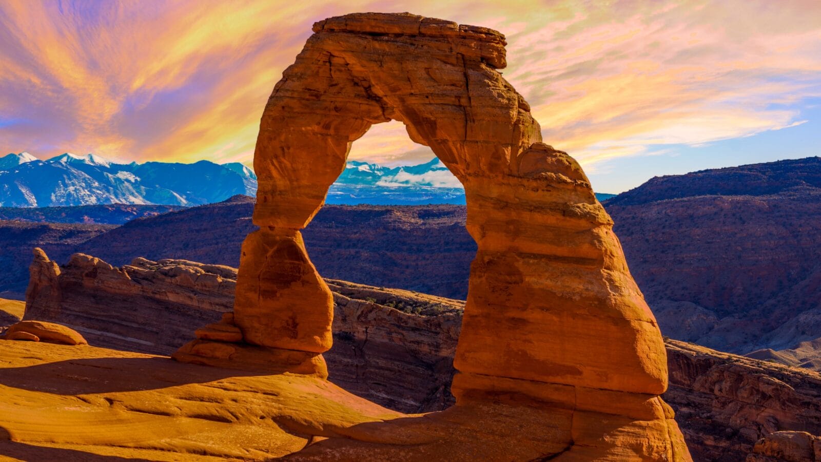 Beautiful Sunset Image taken at Arches National Park in Utah