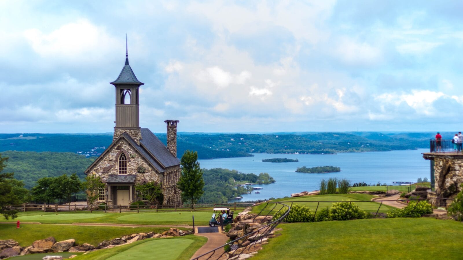 Stone church at top of the rock in Branson Missouri
