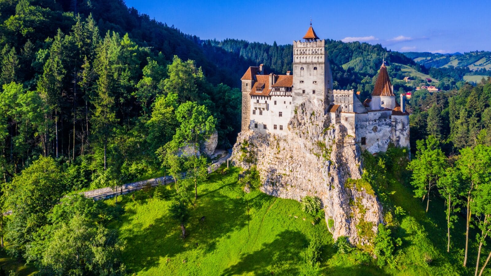 The medieval Castle of Bran, known for the myth of Dracula.