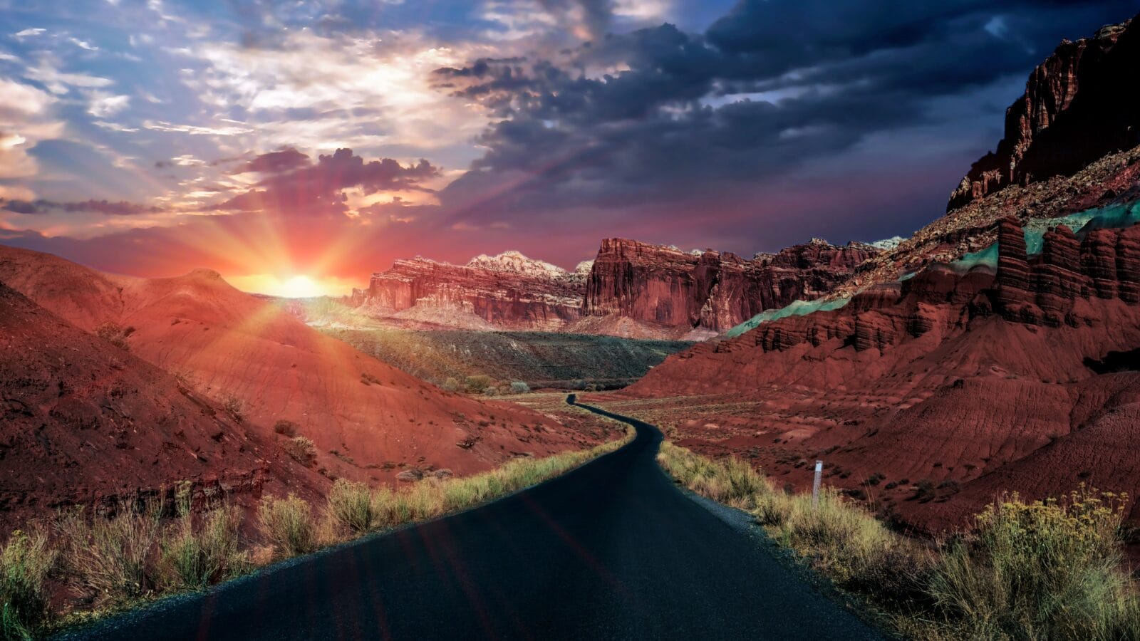 Sunset in Capitol Reef National Park, Utah