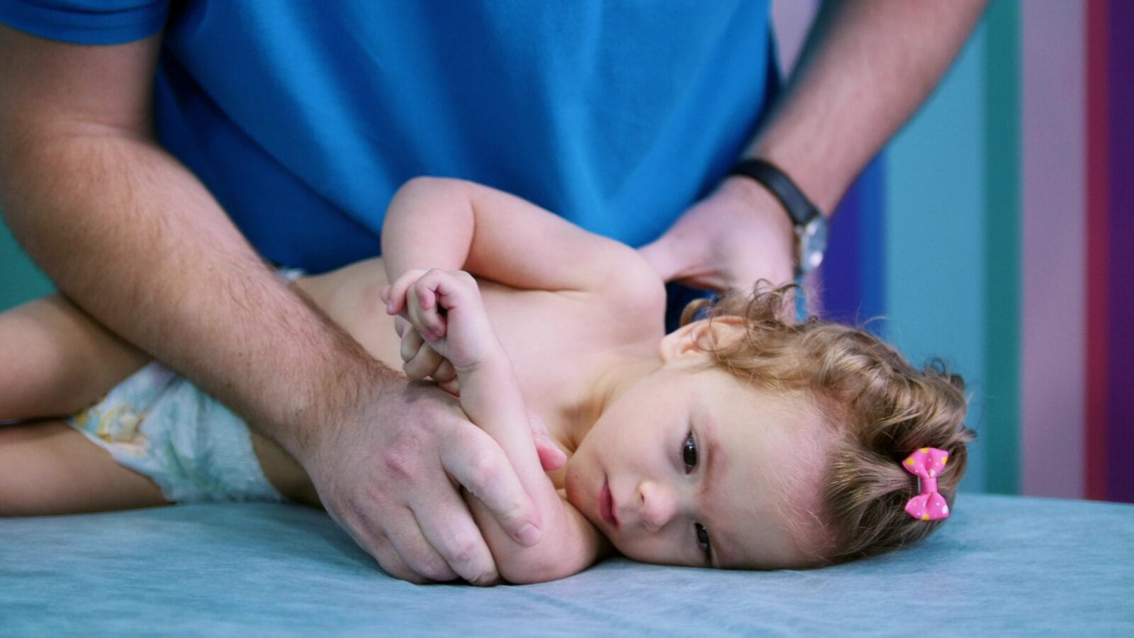 An occupation with baby with cerebral palsy.