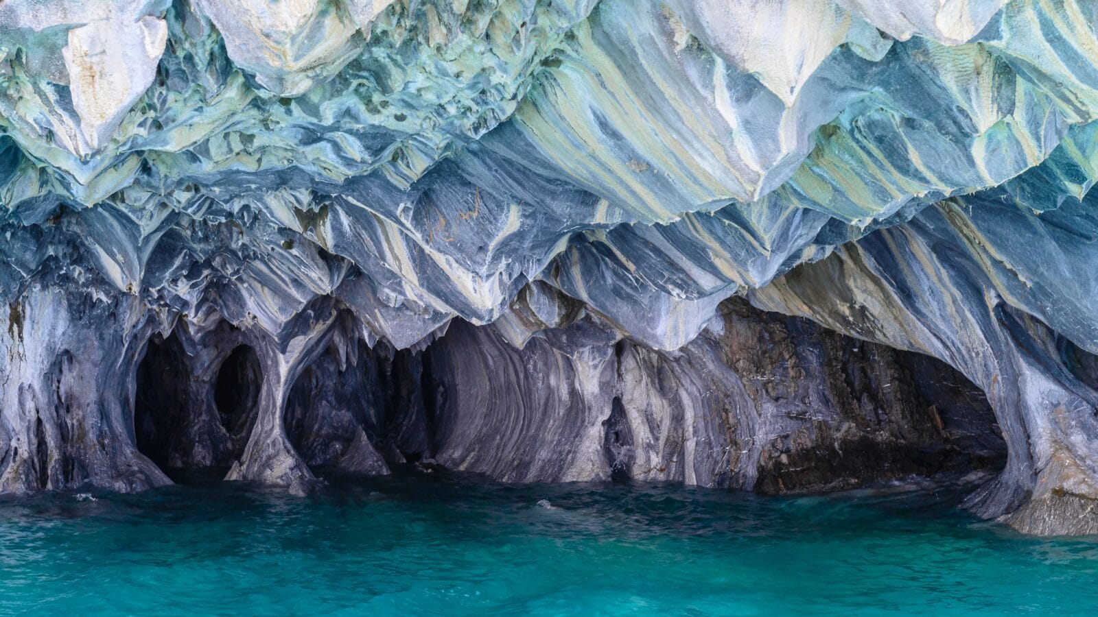 Marble Caves of lake General Carrera (Chile)