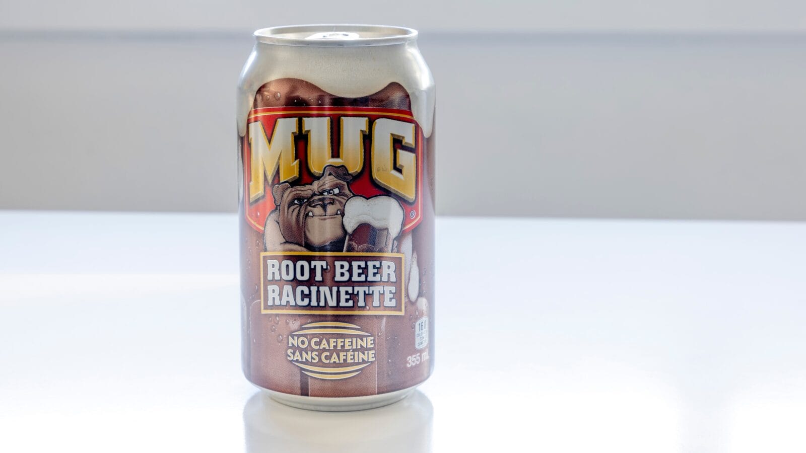 A can of Mug Root Beer.