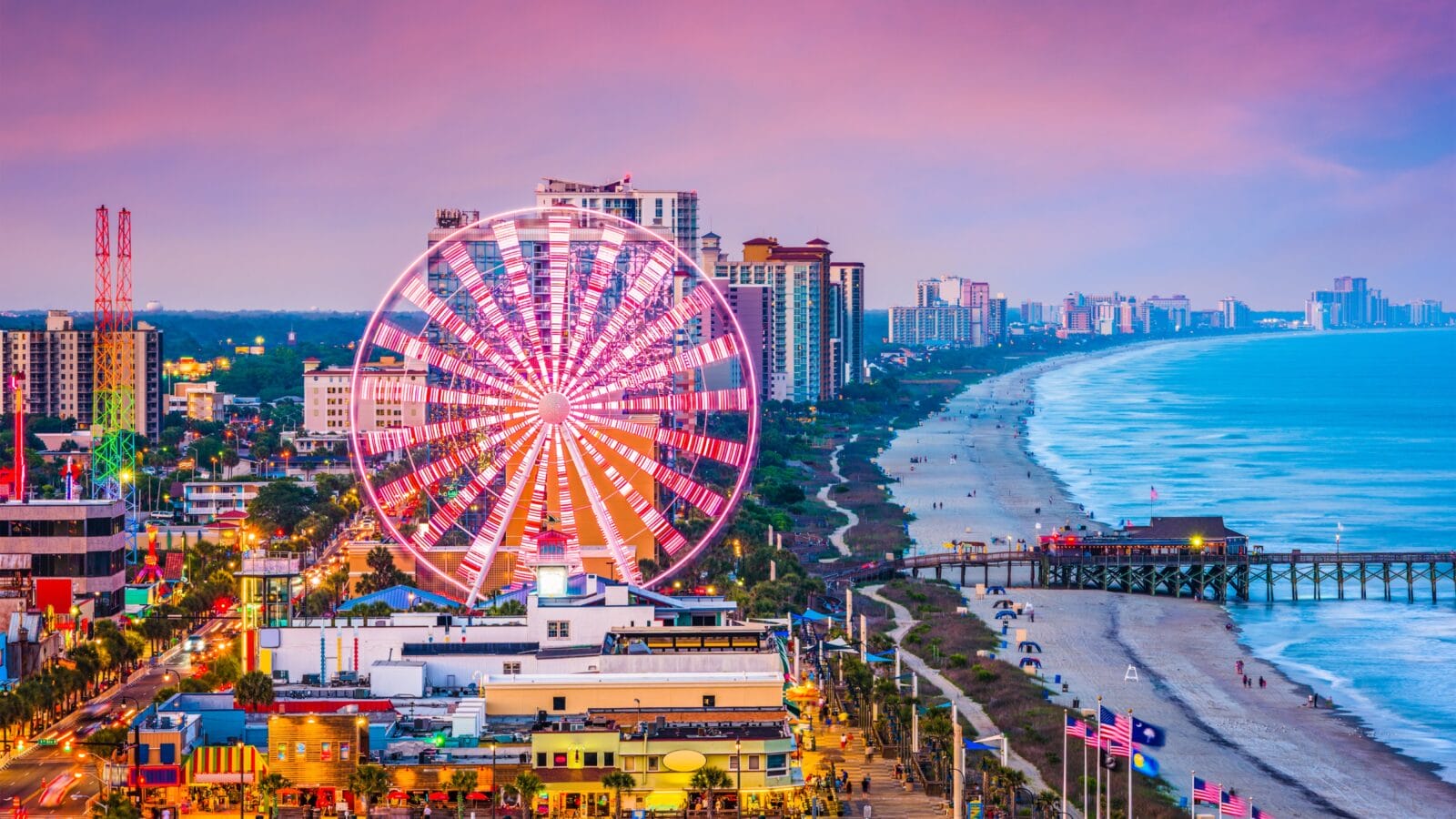Myrtle Beach, South Carolina, USA city skyline.