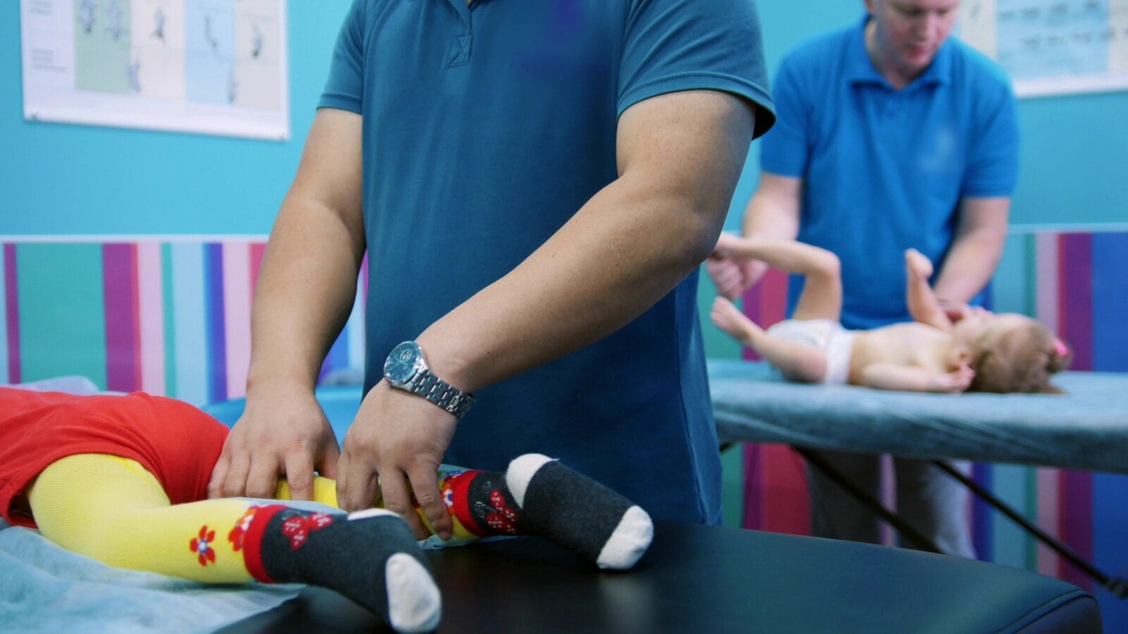 An occupation with baby with cerebral palsy.