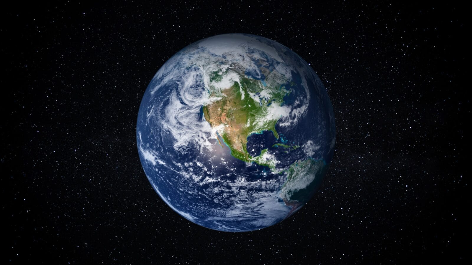 Planet Earth in Space.