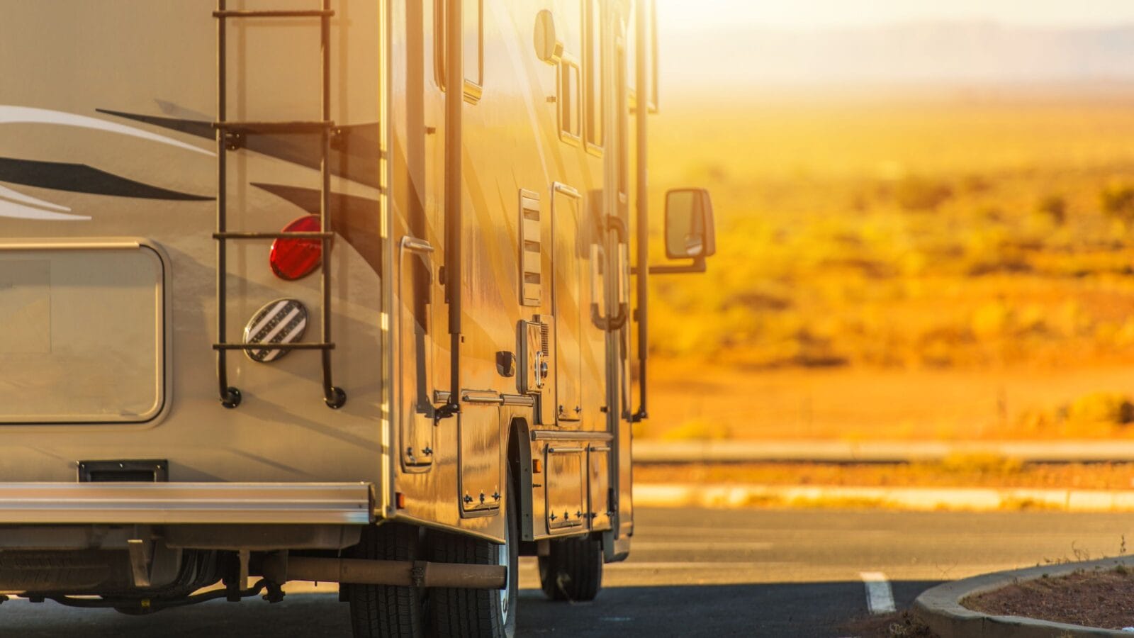 A closeup of a RV vehicle.
