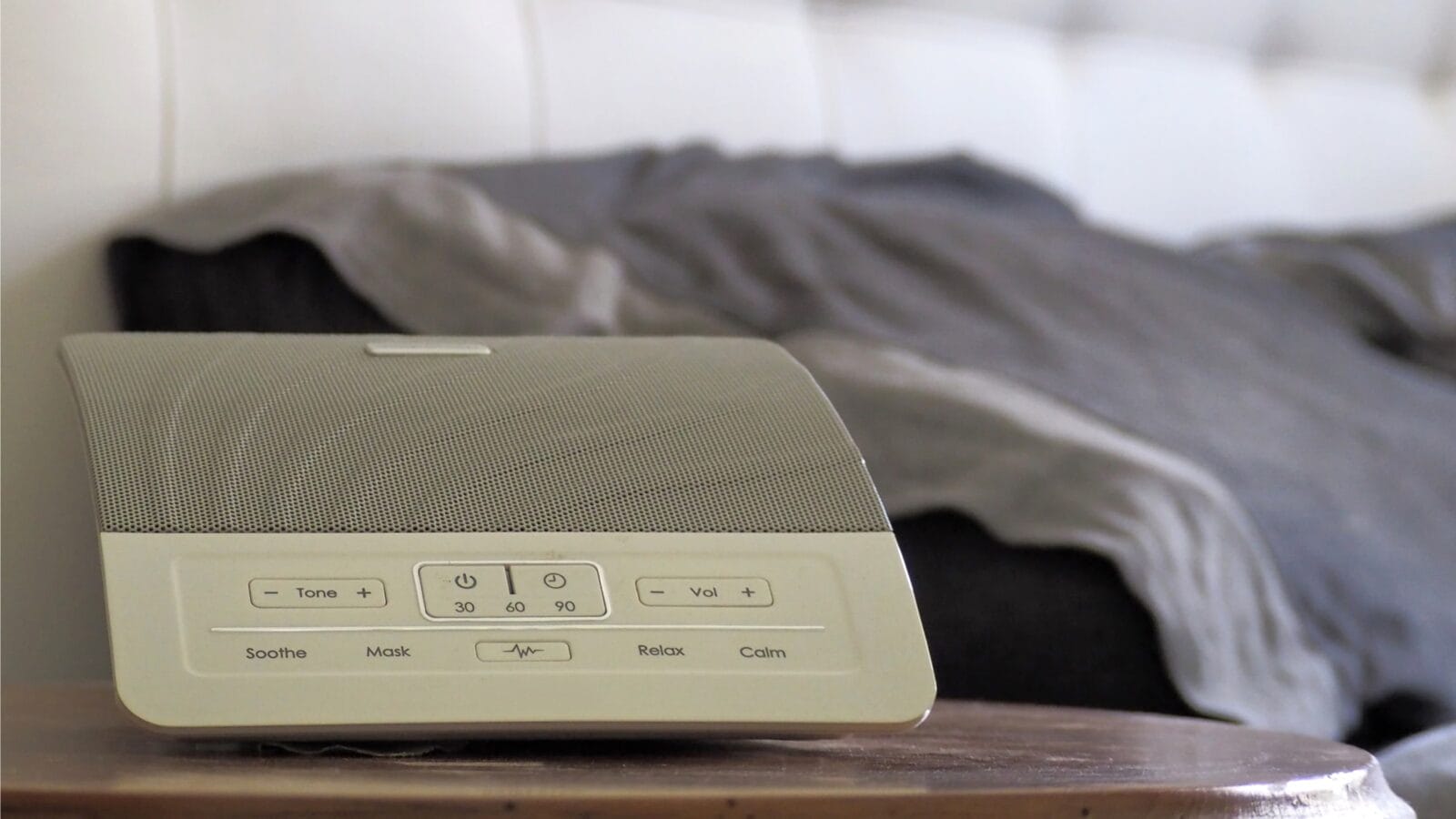 White noise machine, device that produces random sounds used for sleep aid