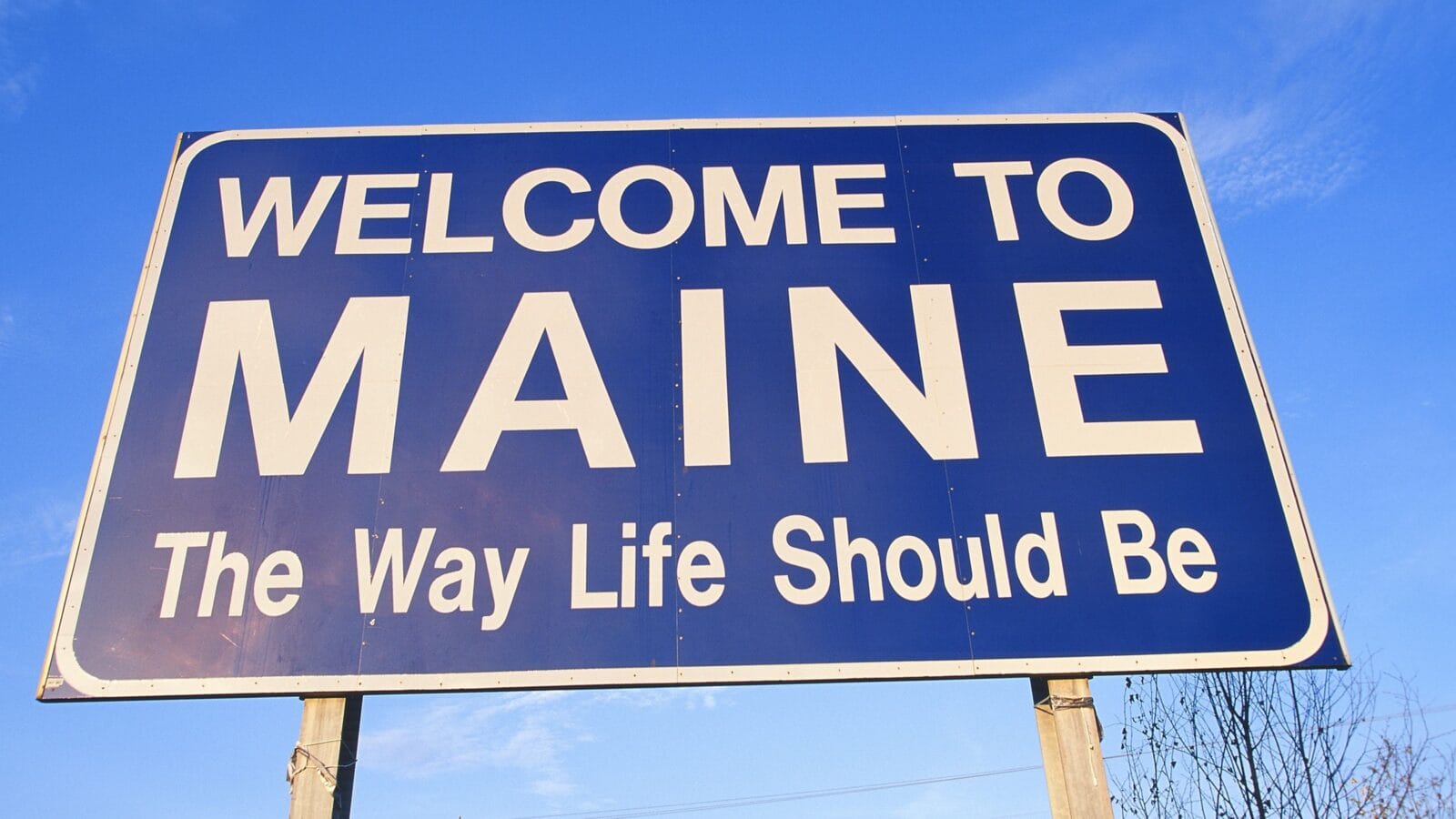 Welcome to Maine Sign