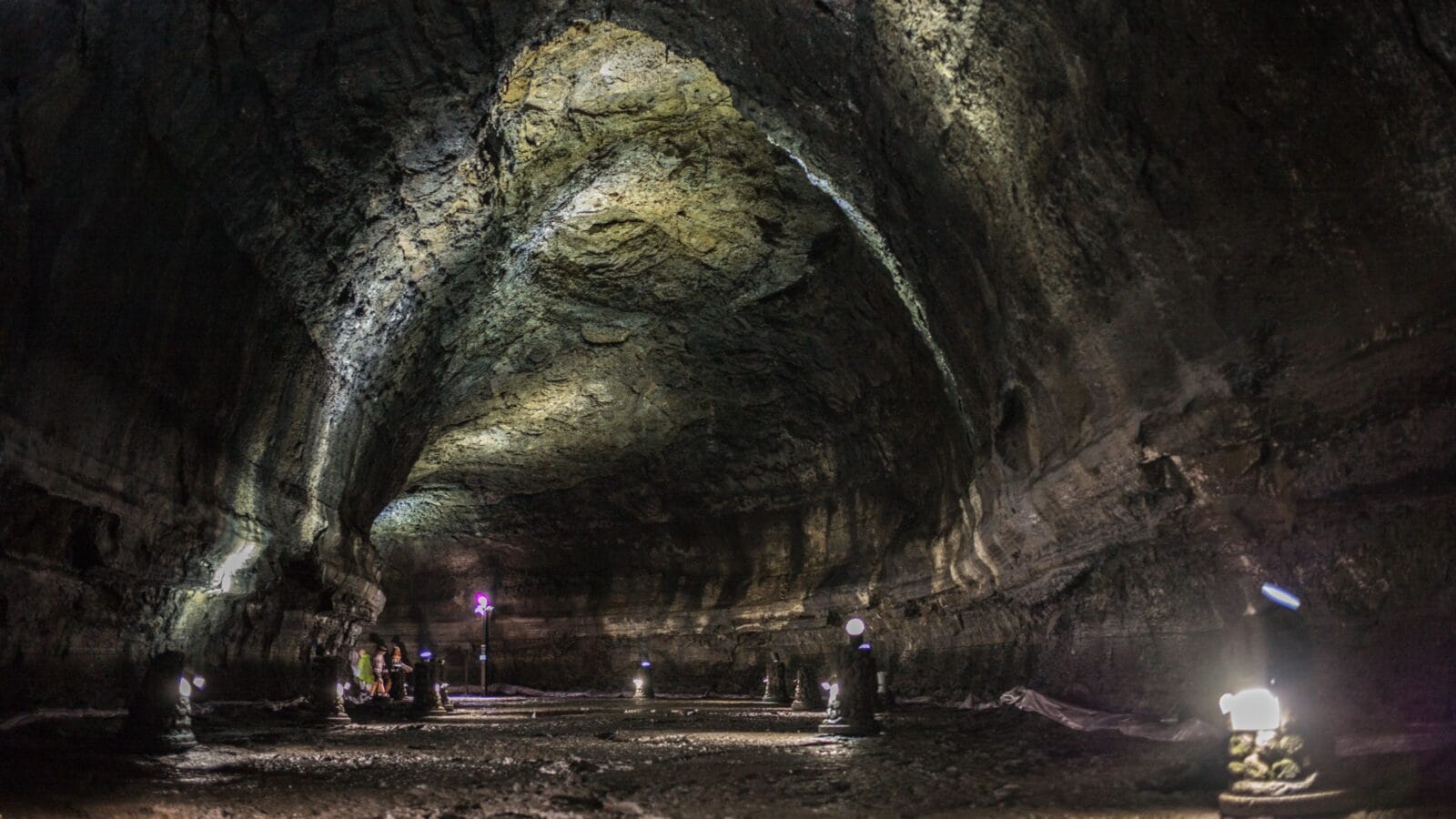 JEJU ISLAND, KOREA: Manjanggul Lava Tube Cave