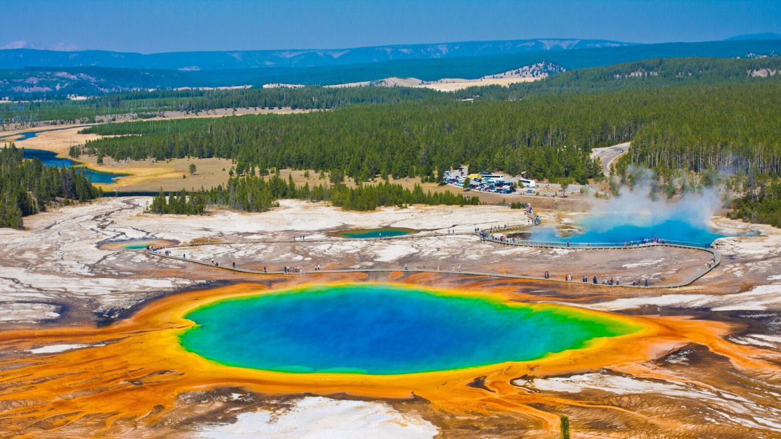 Grand Prismatic Spring in Yellowstone National Park