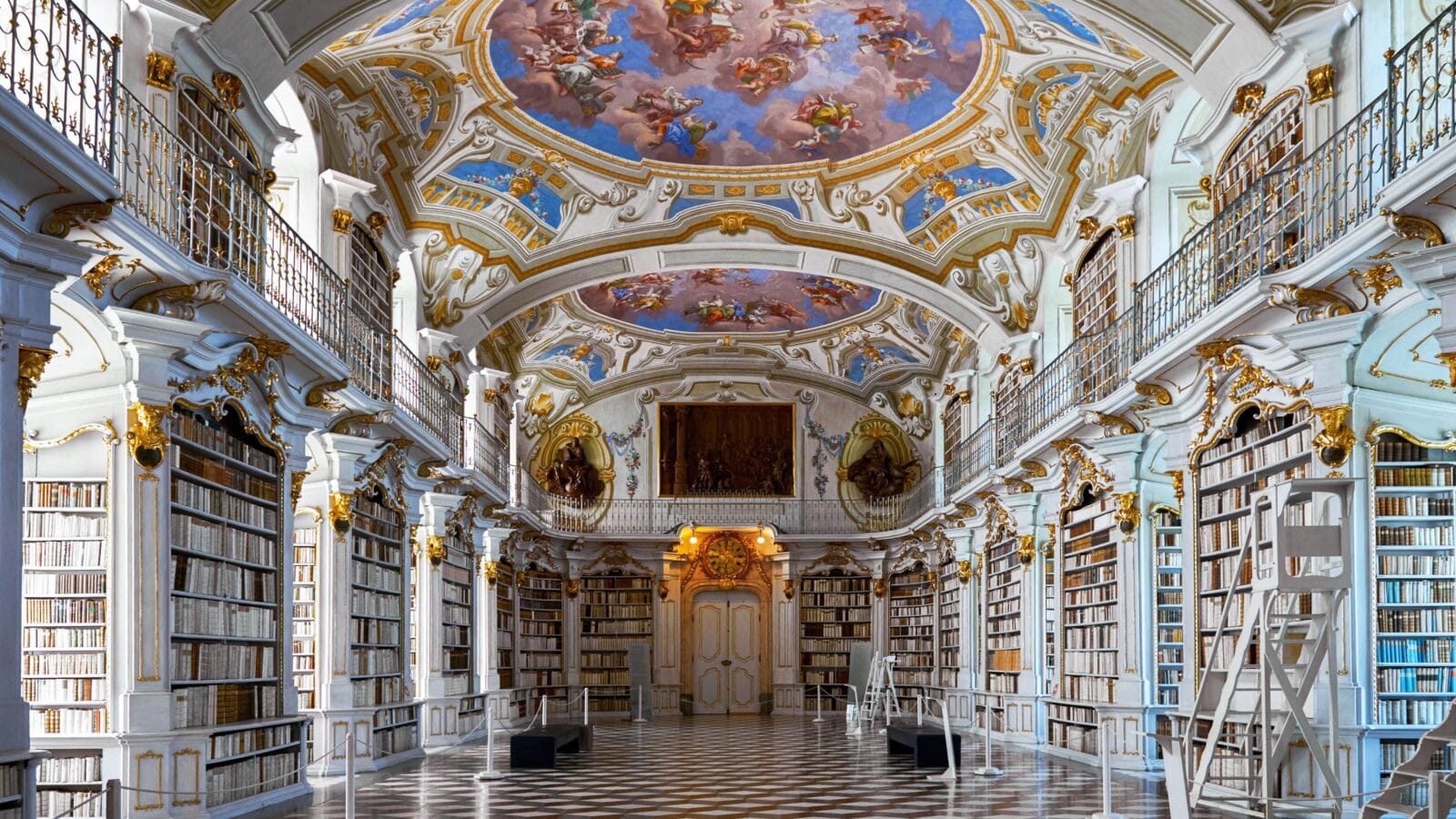 Impressive interior of the local abbey