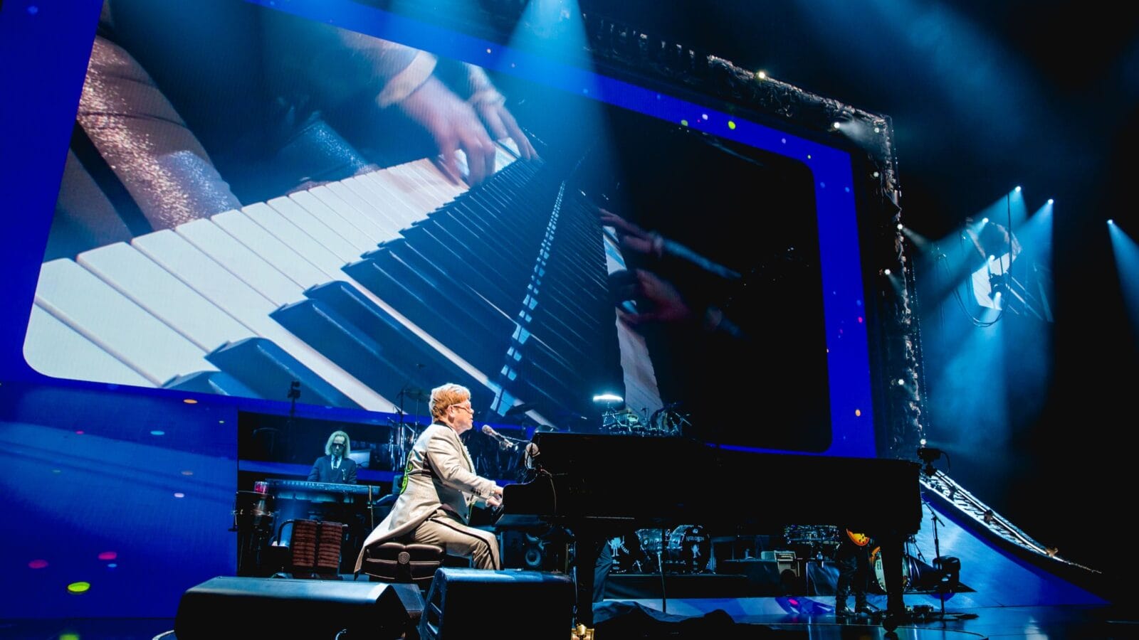 Elton John performs live at Van Andel Arena on the Farewell Yellow Brick Road Tour