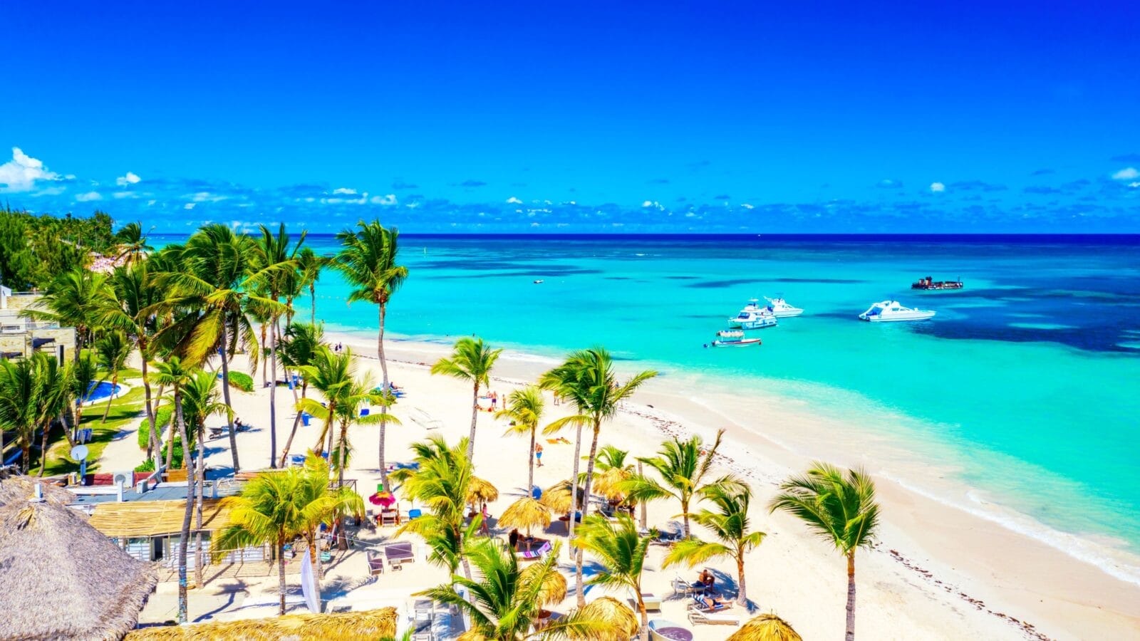 Beach vacation and travel background.