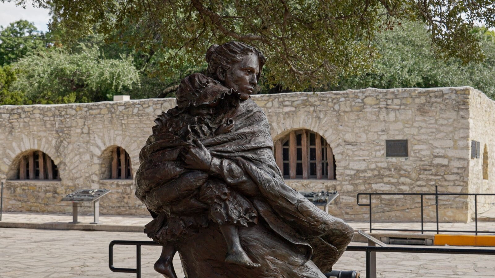 Famous Alamo Plaza in San Antonio Texas