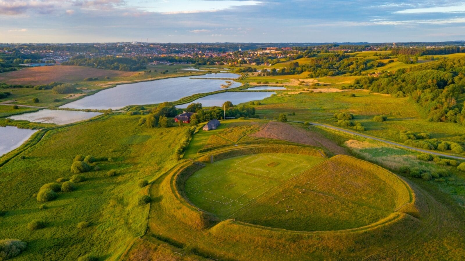 Fyrkat viking ring fortress in Denmark