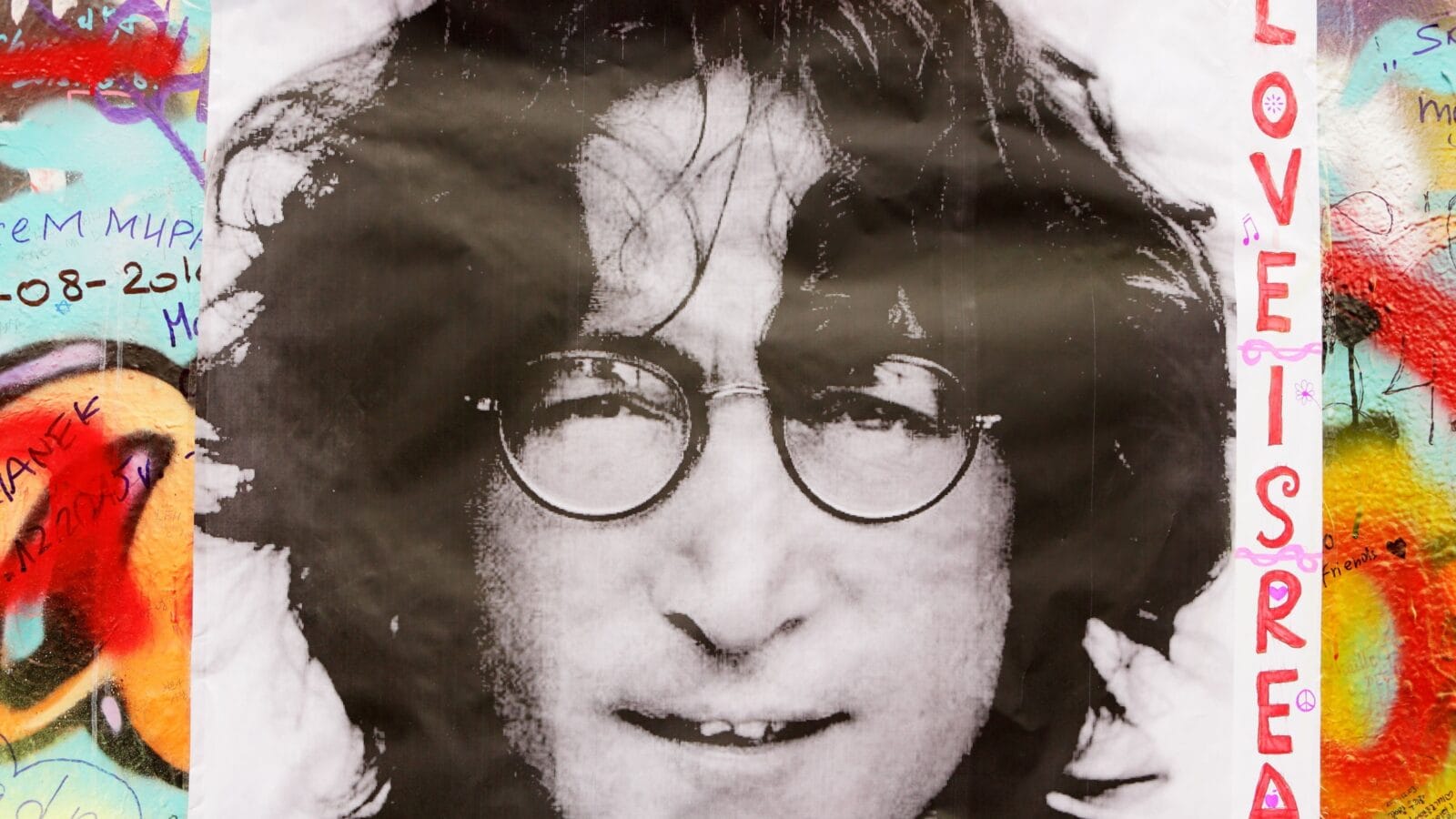 The Lennon Wall since the 1980s is filled with John Lennon-inspired graffiti and pieces of lyrics from Beatles songs
