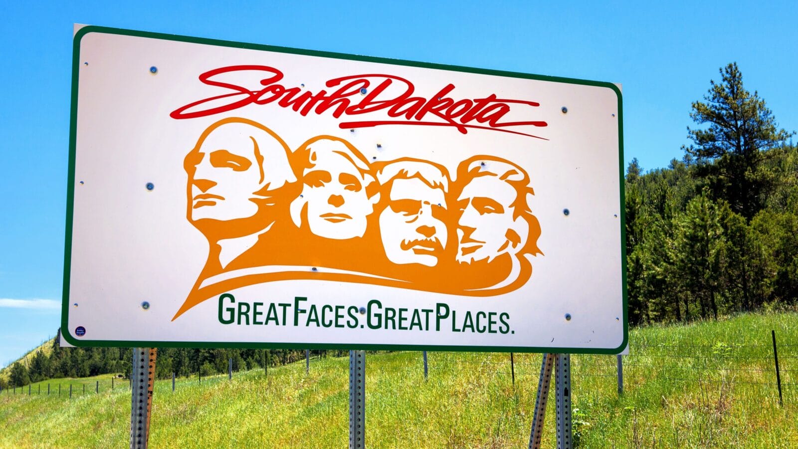 South Dakota Welcome sign