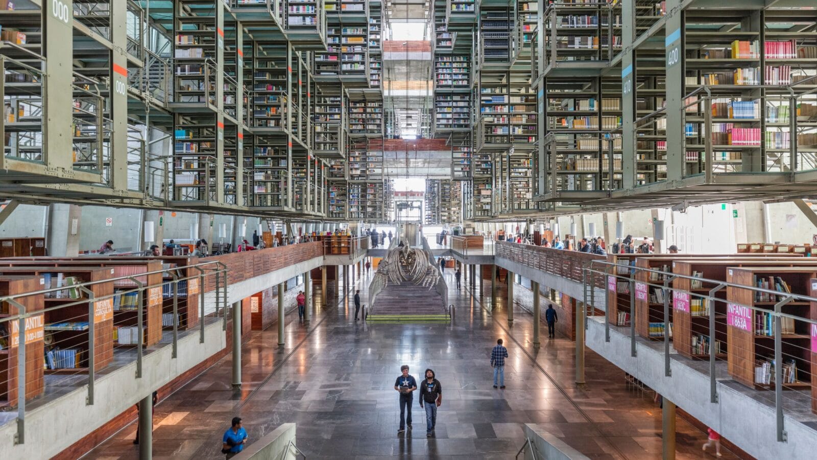 Library Vasconcelos in Mexico City, Mexico