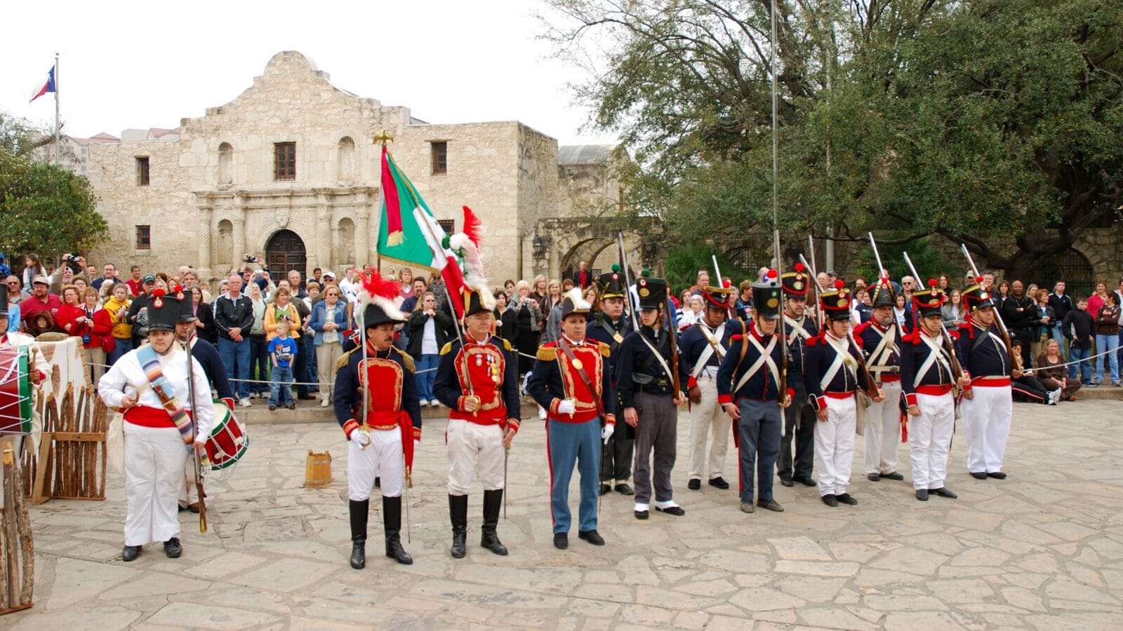 Historical reenactment of the Battle of the Alamo