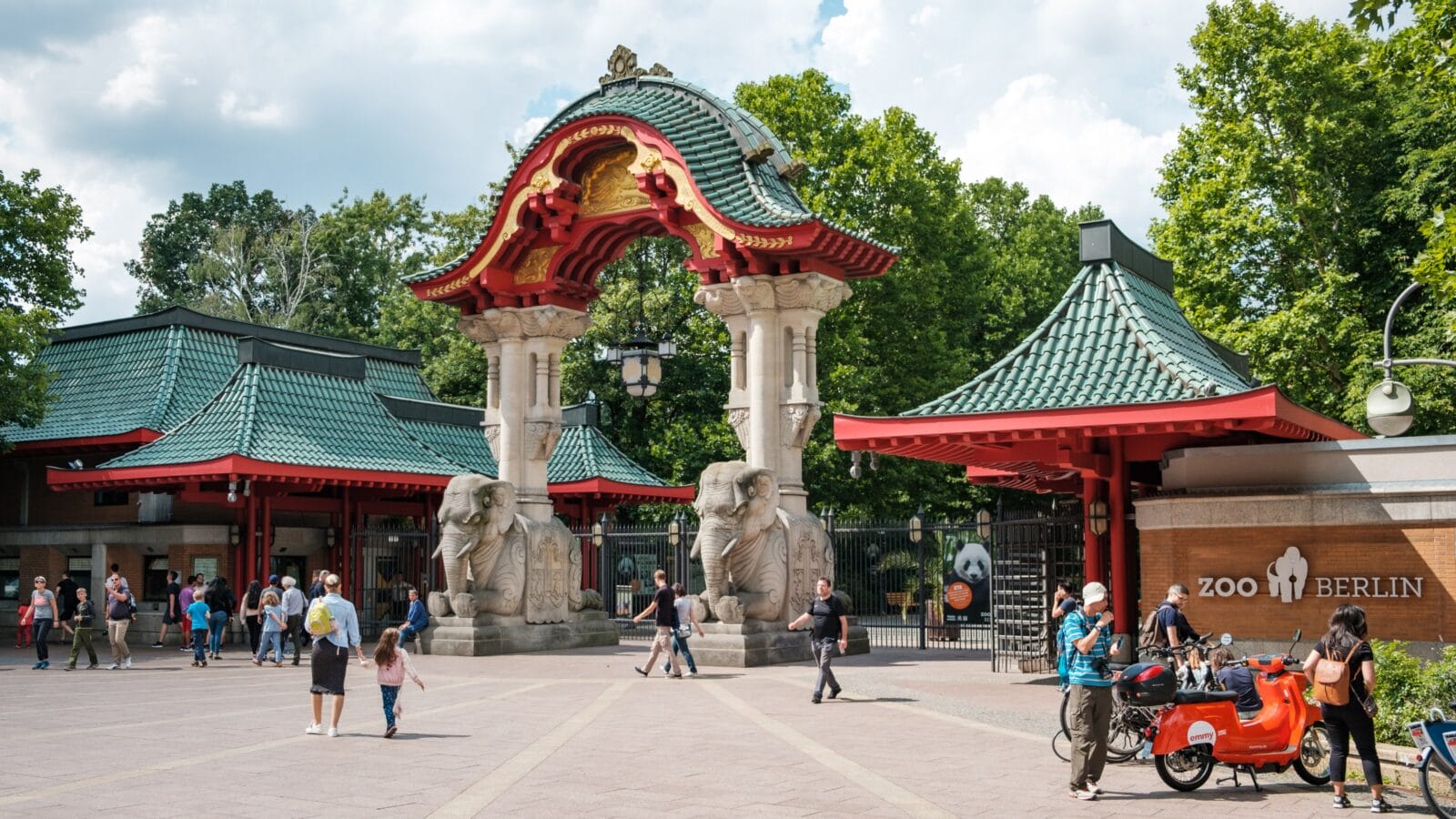 The Entrance Gate (Elephant Gate) of the Berlin Zoo