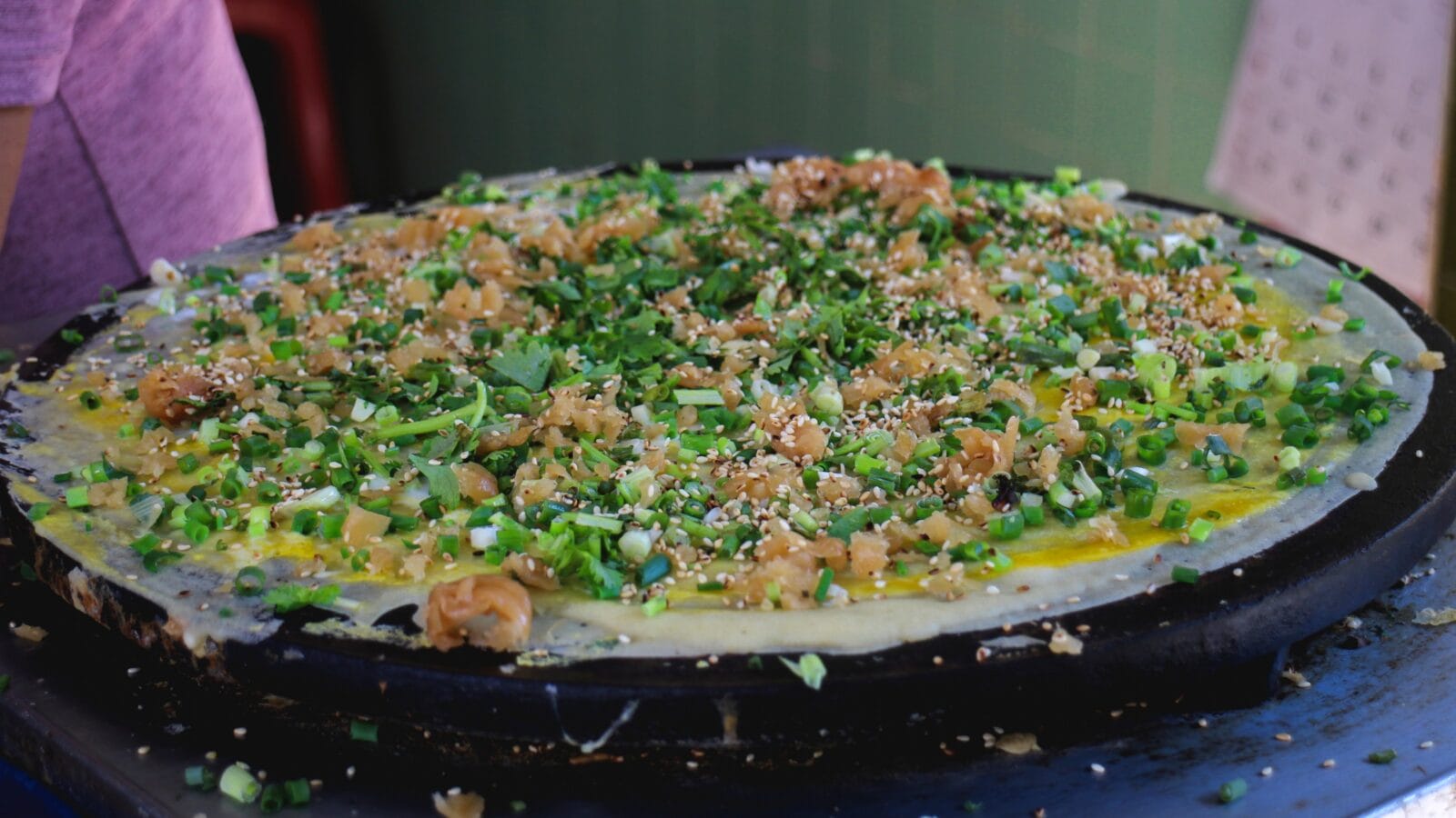 Chinese Pizza made by Locals in Lantau Island