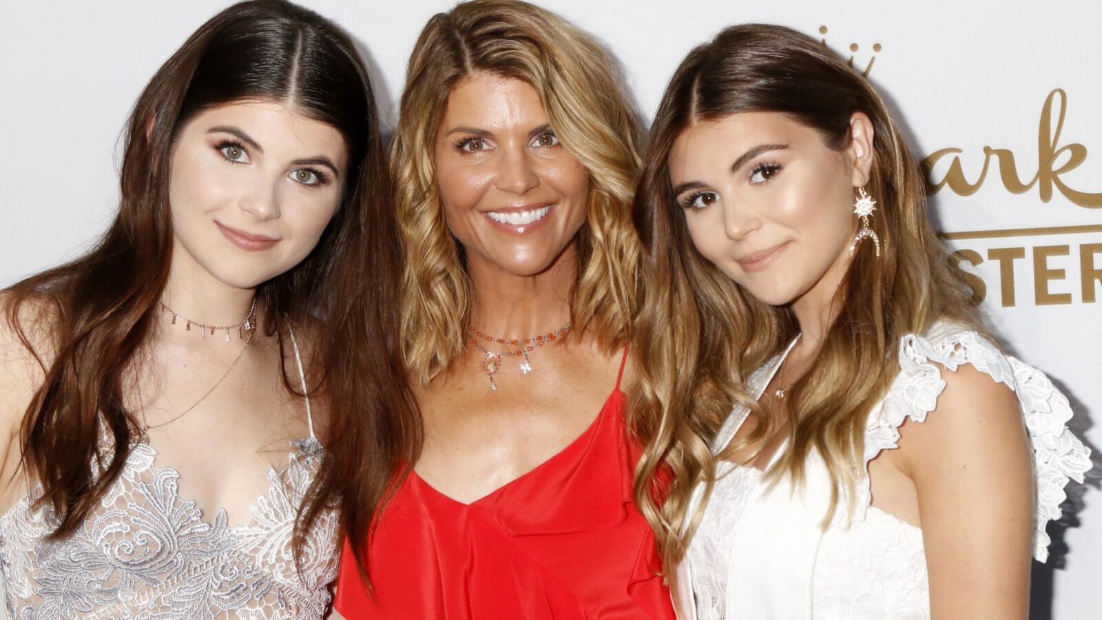Olivia Jade Giannulli, Lori Laughlin, Isabella Rose Giannulli at the Hallmark TCA Summer