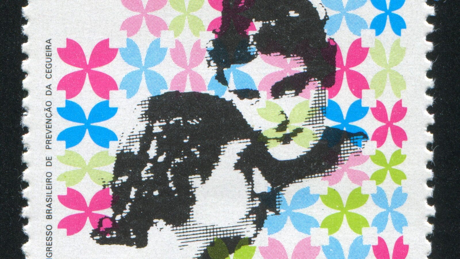 Stamp printed by Brazil, shows Helen Keller and Anne Sullivan