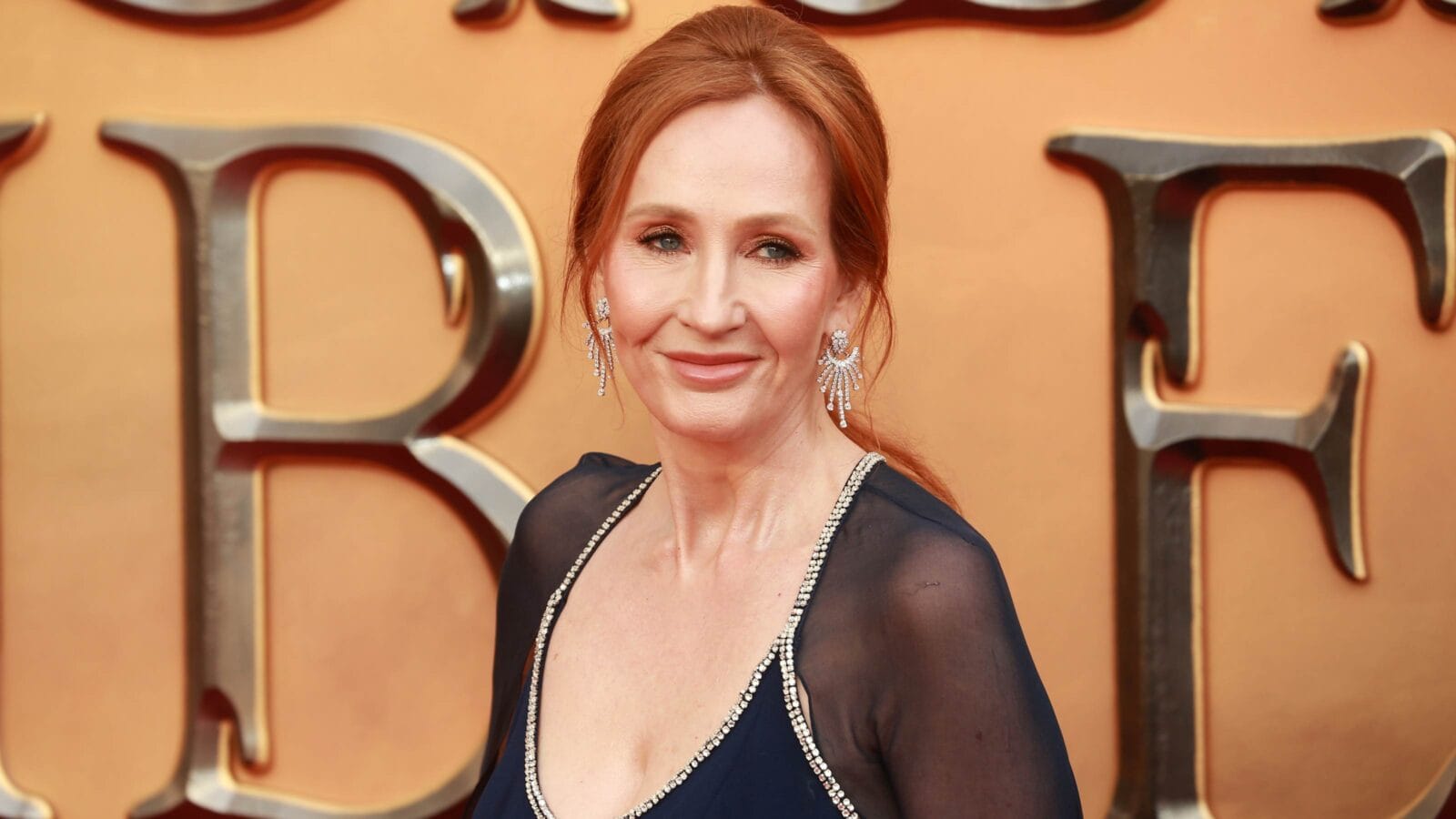 J.K. Rowling attends "Fantastic Beasts: The Secrets of Dumbledore" World Premiere at The Royal Festival Hall in London, England.