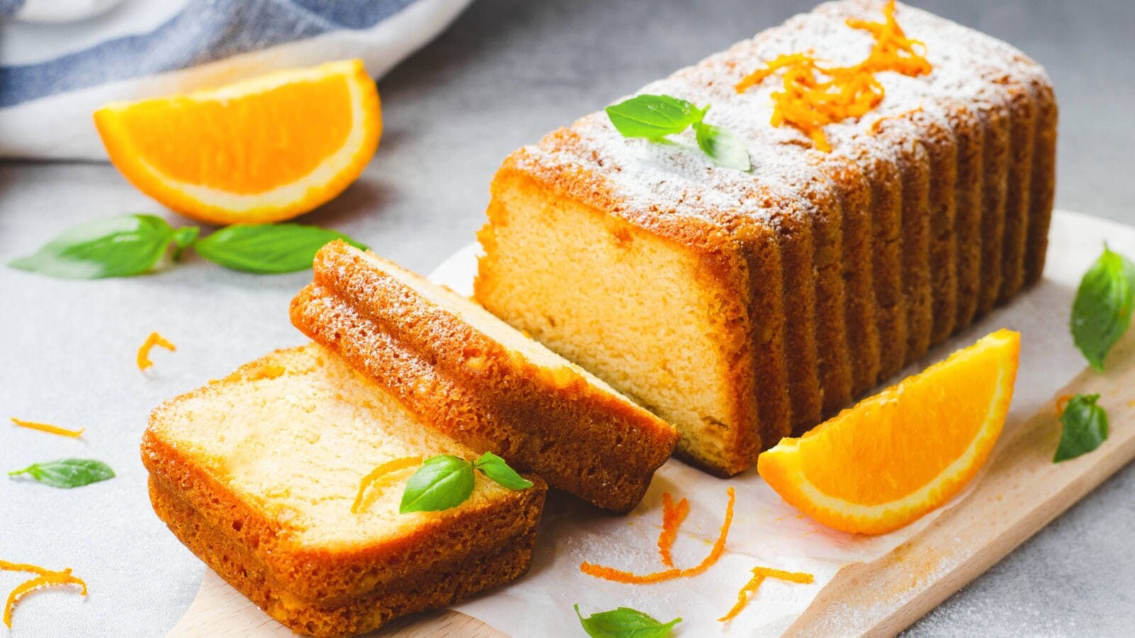 Orange Pound Cake, Moist Loaf with Orange Zest